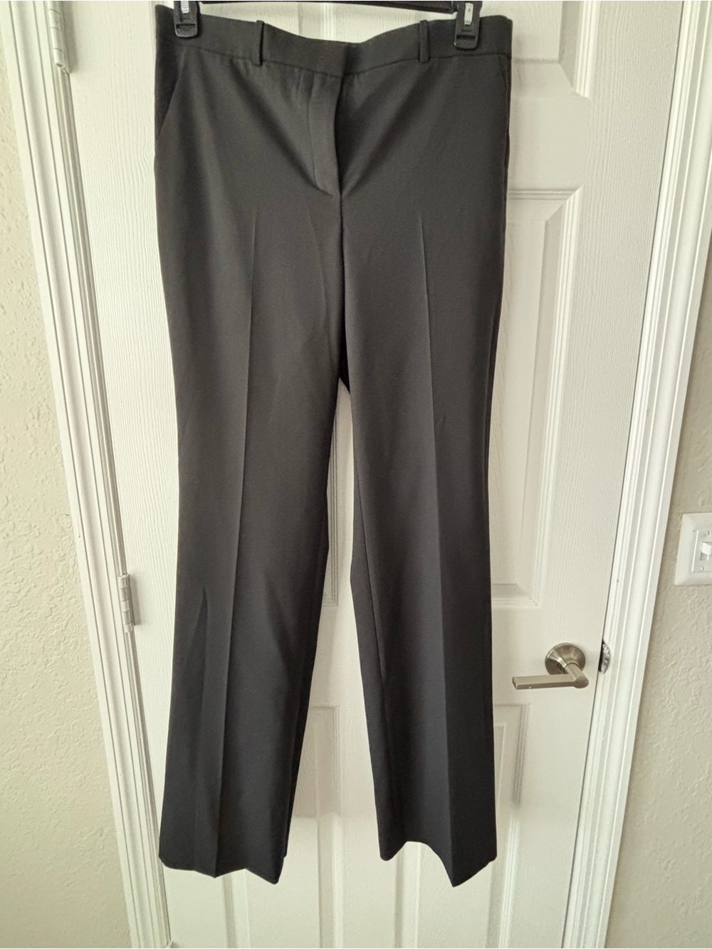 Versace Black Tailored Woman Elegant  Pant Flare Leg Pleated Size 46